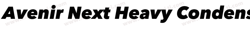 Avenir Next Heavy Condensed字体转换